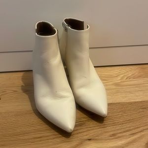 Franco Sarto White Booties
